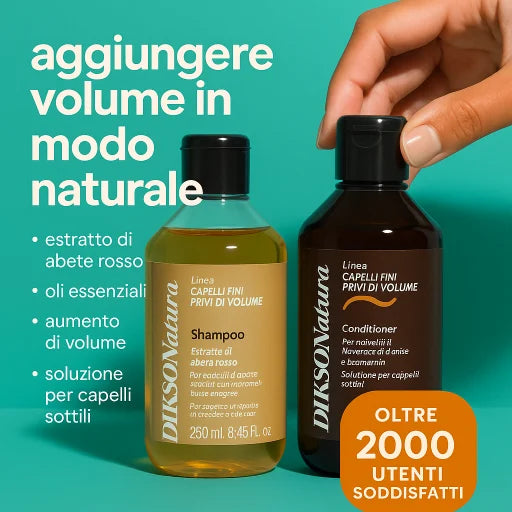 Kit DiksoNatura per Capelli Fini e Privi di Volume