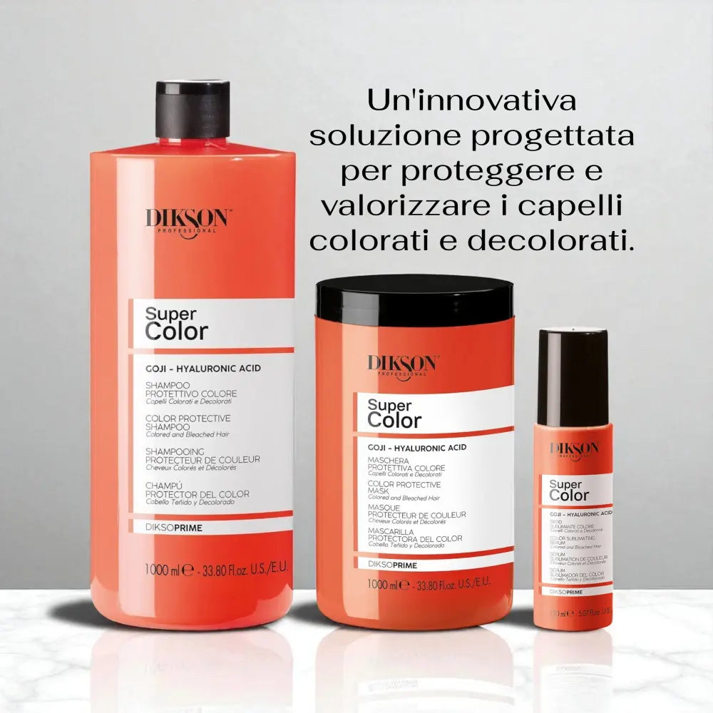 super color: kit di protezione, valorizzazione e mantenimento del colore per capelli - diksoprime - KMdiKP