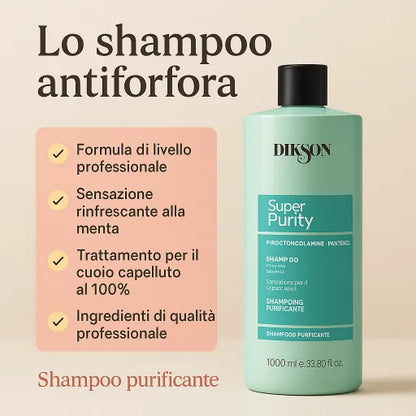 Shampoo Intensivo Purificante Antiforfora SuperPurity - Diksoprime