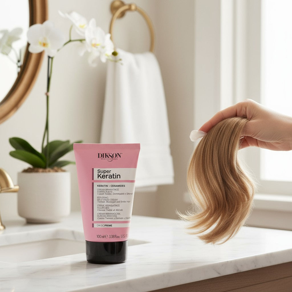 crema riparatrice con cheratina per capelli doppie punte - dikson prime KMdiKP