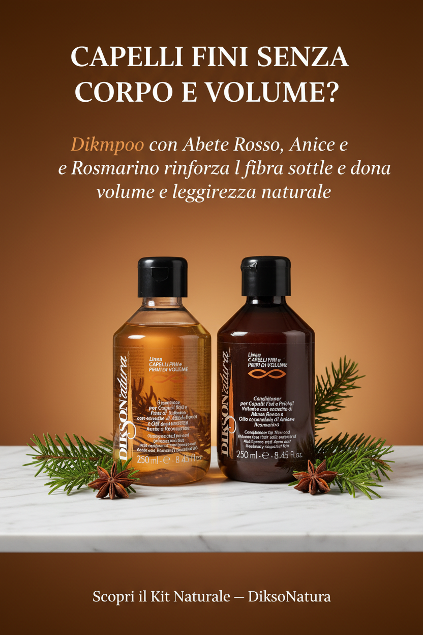 Kit DiksoNatura per Capelli Fini e Privi di Volume