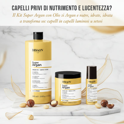 Kit Super Argan Professionale - Nutrizione Suprema Capelli Secchi