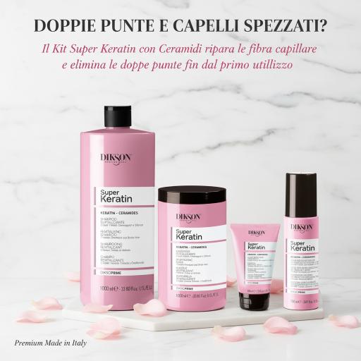 Kit Super Cheratina Professionale - Rigenerazione Anti-Età Capelli Danneggiati